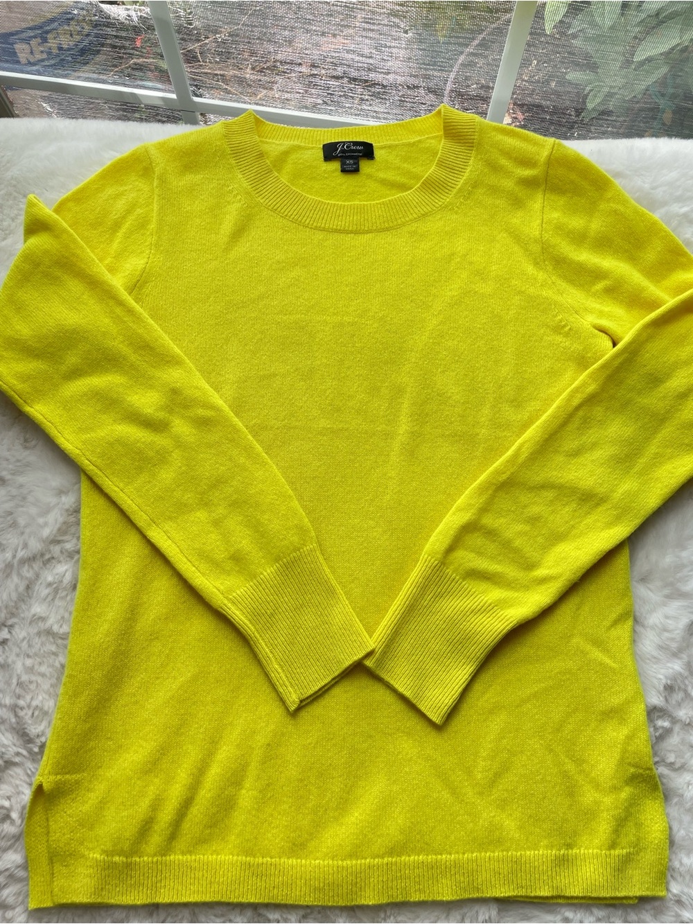 J. Crew Bright Yellow Crewneck Sweater